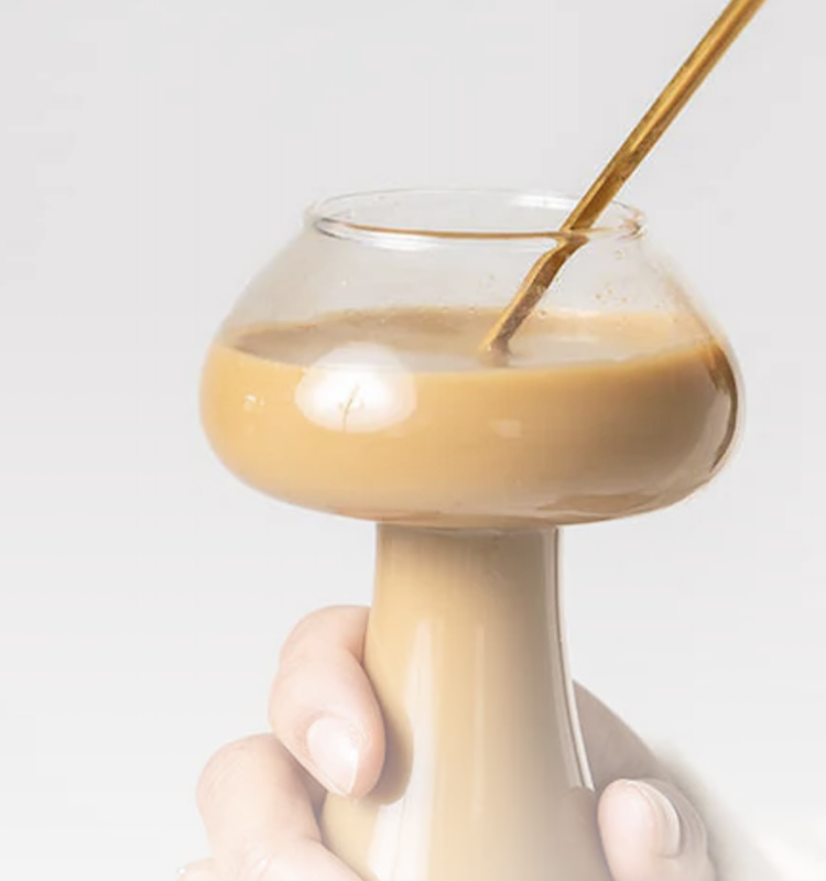 Glass of London Nootropics coffee