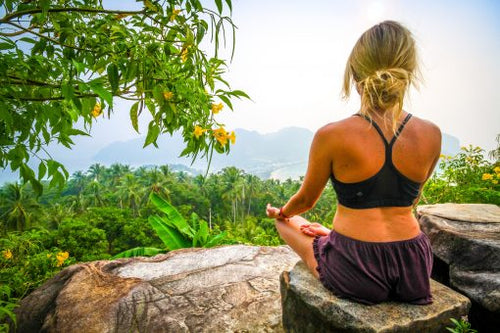 Woman meditating in Thailand: London Nootropics dragons den coffee