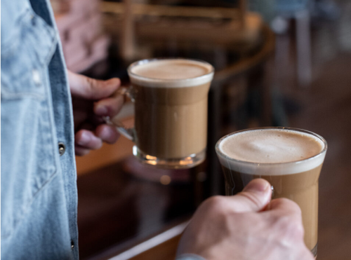 Frothy adaptogen coffees