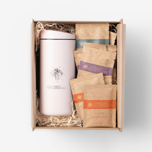 pink cup adaptogen coffee gift box